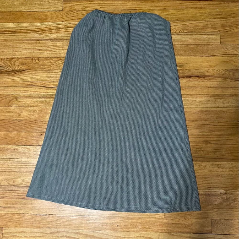 Vintage houndstooth midi skirt